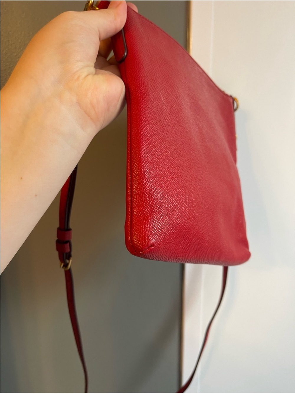 Coach red crossbody - Picture 7 of 10